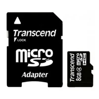 Card de Memorie Transcend microSDHC Class 4, 8GB (TS8GUSDHC4)
