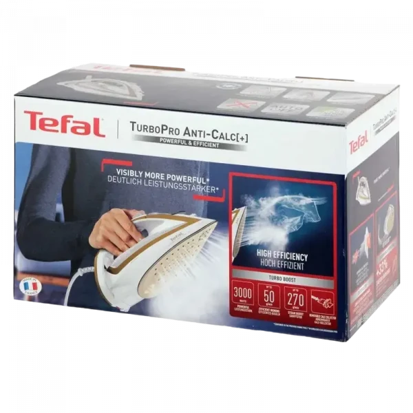 Fier de călcat Tefal FV5698E0, 3000W, Alb Galben