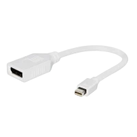 Adaptor Video Cablexpert A-mDPM-DPF-001-W, MiniDP (M) - DisplayPort (F), 0,15m, Alb