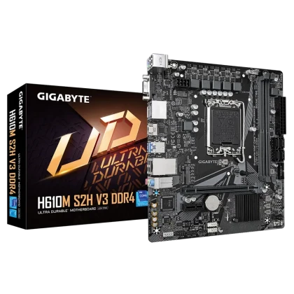 Placă de bază Gigabyte H610M S2H V3 DDR4, LGA1700, Intel H610, Micro-ATX