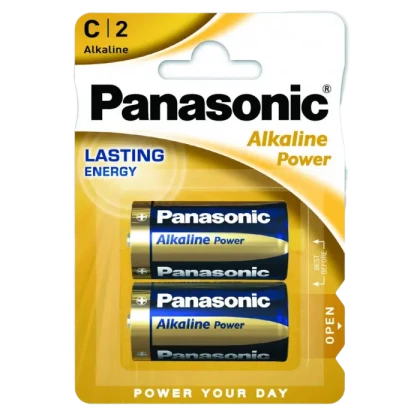Батарейки Panasonic LR14REB, C, 2шт.