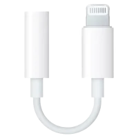 Lightning Cablu Apple MMX62ZM/A, Lightning/3.5 mm (F), 0,1m, Alb