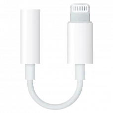 Lightning Cablu Apple MMX62ZM/A, Lightning/3.5 mm (F), 0,1m, Alb