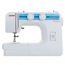 Mașină de cusut JANOME TC-1214, Alb | Albastru