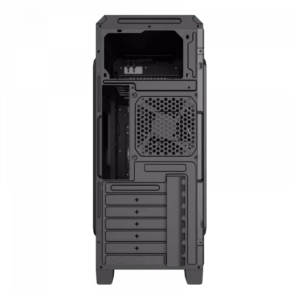 Компьютерный корпус Gamemax G561-FRGB, Midi-Tower, Без блока питания, Чёрный