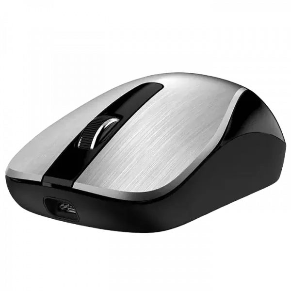 Mouse Wireless Genius ECO-8015, Argintiu