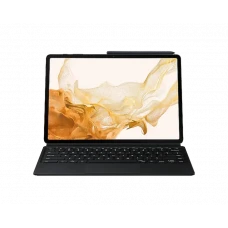 Husă pentru tabletă Samsung Galaxy Tab S7+ Book Cover Keyboard, 12,4, Poliuretan, Negru