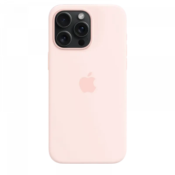 Чехол Apple iPhone 15 Pro Max Silicone Case with MagSafe, Светло-розовый