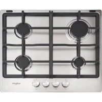 Plită pe gaz Whirlpool TKRL 660 IX, Oțel inoxidabil