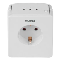Prelungitor electric SVEN OVP-15P, 1 Prize, Alb