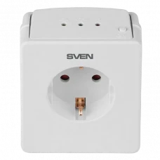 Prelungitor electric SVEN OVP-15P, 1 Prize, Alb