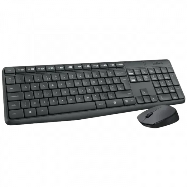 Set Tastatură + Mouse Logitech MK235, Fără fir, Grey