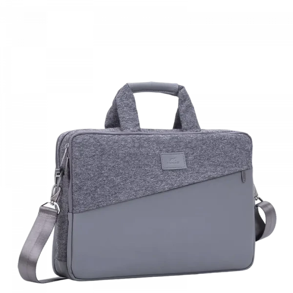 Geantă pentru Laptop RivaCase Egmont, 15.6, Poliester, Gri