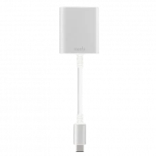 Adaptor Video Moshi USB-C to VGA Adapter, USB Type-C/VGA D-Sub, Alb
