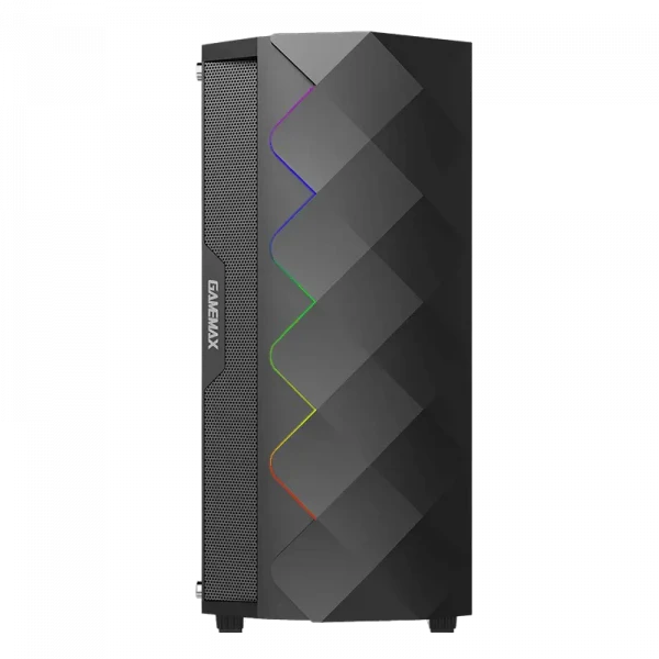 Компьютерный корпус Gamemax Diamond COC, Midi-Tower, Без блока питания, Чёрный