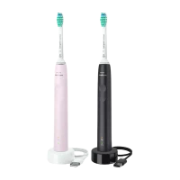 Электрическая звуковая зубная щетка Philips HX3675/15, Чёрный | Розовый