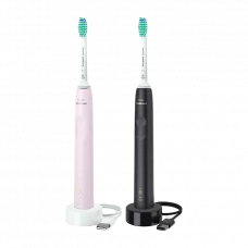 Periuța de dinți electrică sonică Philips HX3675/15, Negru | Roz