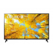 43 LED SMART Телевизор LG 43UQ75006LF, 3840x2160 4K UHD, webOS, Чёрный