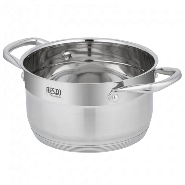 Кастрюля RESTO 92104, 3.6л, 20см, Нержавеющая сталь