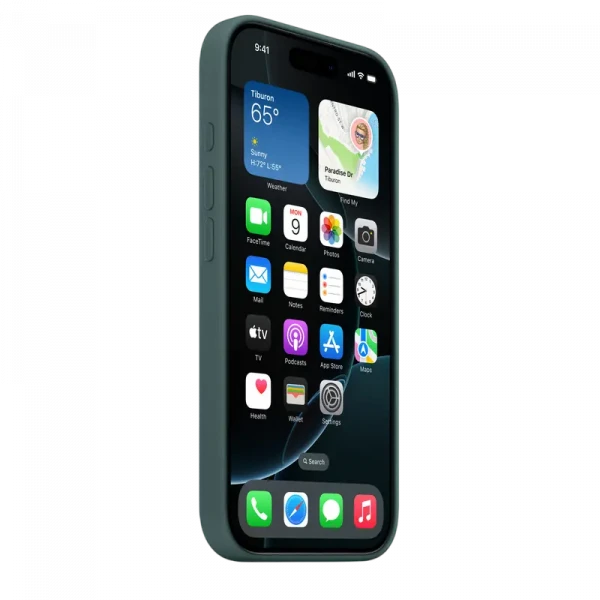 Чехол Apple iPhone16 Pro Silicone Case with MagSafe, Lake Green