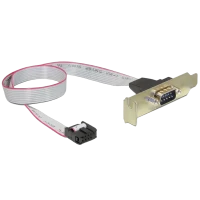 Receptacul pentru port serial DB9 pe suport Cablexpert CC-DB9ML-01, Auriu
