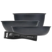 Set de vase Polaris EasyKeep-4DG, 1,7L, Negru