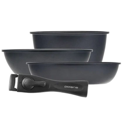 Set de vase Polaris EasyKeep-4DG, 1,7L, Negru