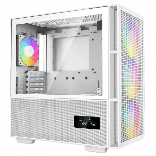 Carcasă PC Deepcool CH560 Digital WH, Midi-Tower, Fără PSU, Alb