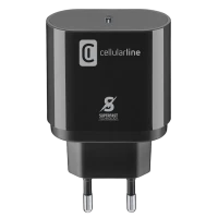 Încărcător Cellularline USB-C Charger 25W, Negru