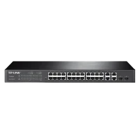 Switch de rețea TP-LINK TL-SL2428, 24x 10/100 Mbps, 4x 10/100/1000 Mbps, 2x SFP