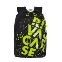 Повседневный рюкзак RivaCase Heide, 15.6, Полиэстер, Чёрный/Лайм