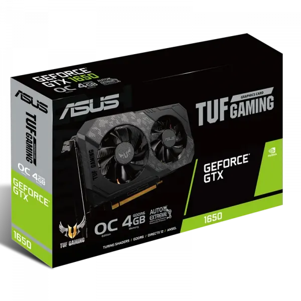 Placă Video ASUS TUF-GTX1650-O4GD6-GAMING, 4GB GDDR6 128bit