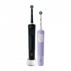 Periuță de dinți electrică Oral-B Vitality PRO DUO Cross Action, Negru Violet