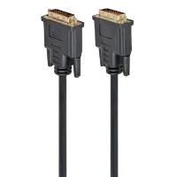 Видео кабель Cablexpert CC-DVI2-BK-6, DVI-D (M) - DVI-D (M), 1,8м, Чёрный