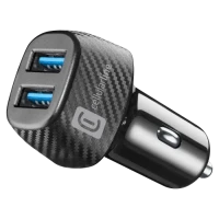 Incărcător auto Cellularline Car Multipower 2 FAST, 36W, Negru