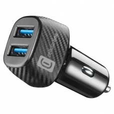 Автомобильное зарядное устройство Cellularline Car Multipower 2 FAST, 36Вт, Чёрный