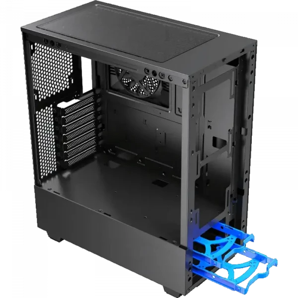 Компьютерный корпус Gamemax Contac COC, Midi-Tower, Без блока питания, Черный/Серый