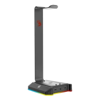 Stand pentru căști gaming Bloody GS2, USB, Negru