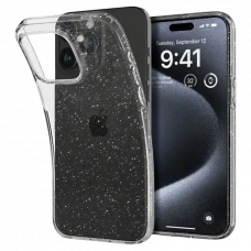Husă Spigen iPhone 15 Liquid Crystal, Cristal cu sclipici