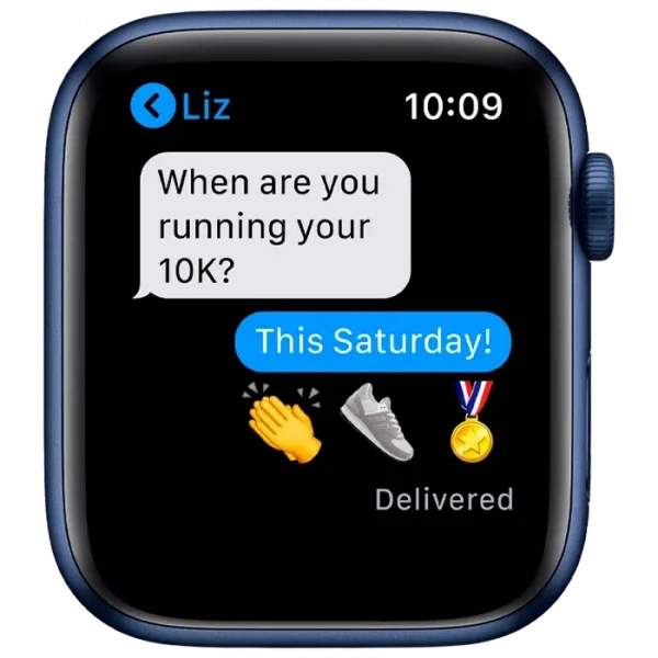 Ceas inteligent Apple Watch Series 6 GPS MG143, 40mm, Bleumarin