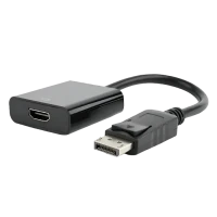 Видеоадаптер Cablexpert AB-DPM-HDMIF-002, DisplayPort (M) - HDMI (F), 0,1м, Чёрный