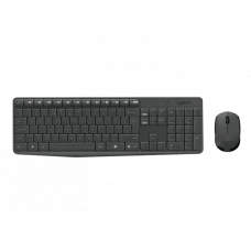 Клавиатура и мышь Logitech MK235, Беспроводное, Серый