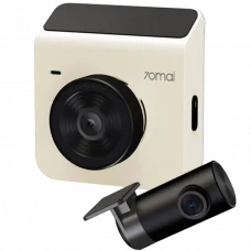 Set DashCam față și spate 70mai Dash Cam A400, 2560x1440, Bej