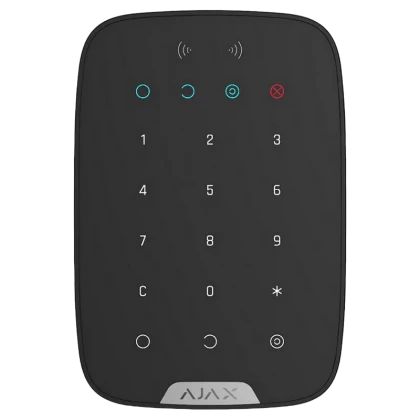 Tastatură tactilă fără fir Ajax KeyPad Plus, Negru