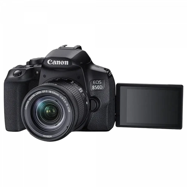 Aparat foto DSLR Canon EOS 850D & EF-S 18-55mm f/3.5-5.6 IS STM KIT
