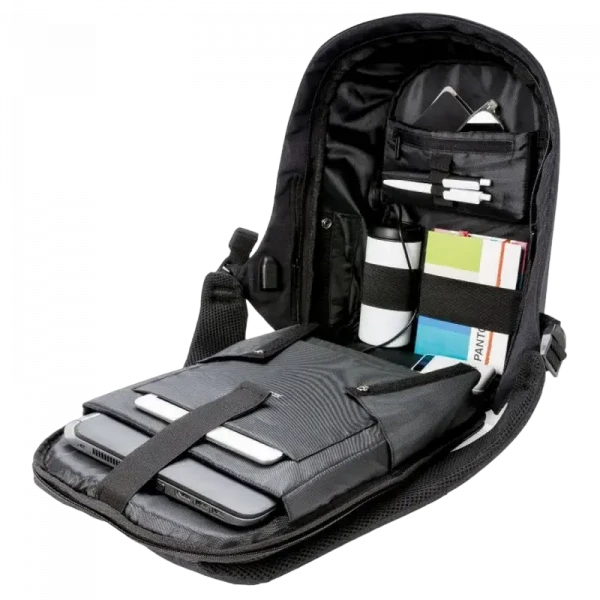 Рюкзак для ноутбука Bobby Compact, 14, Искусственная кожа, Черный/Белый