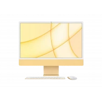 Computer All-in-One Apple iMac A2438, M1 with 8-core CPU and 8-core GPU, 16GB/512GB, macOS Big Sur, Galben
