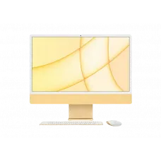 Computer All-in-One Apple iMac A2438, M1 with 8-core CPU and 8-core GPU, 16GB/512GB, macOS Big Sur, Galben