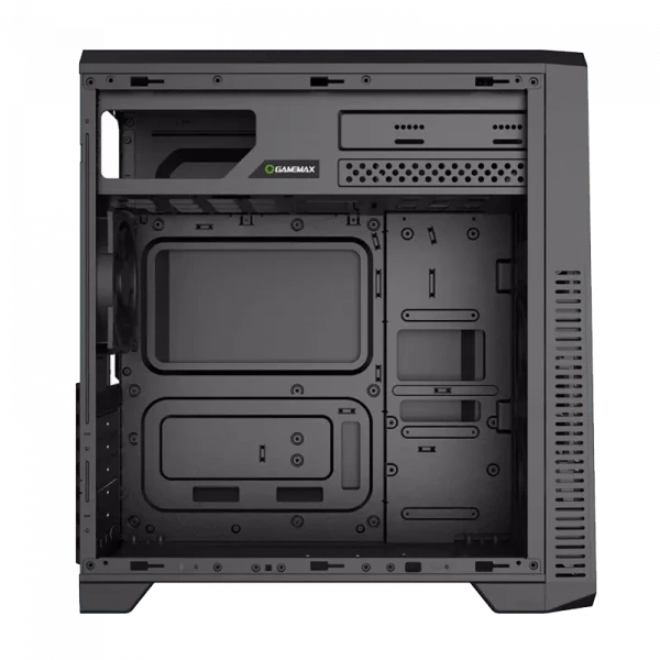 Компьютерный корпус Gamemax G561-FRGB, Midi-Tower, Без блока питания, Чёрный