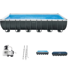 Каркасный бассейн Intex Ultra XTR Premium Pool Line, 17203л, Чёрный, 26356